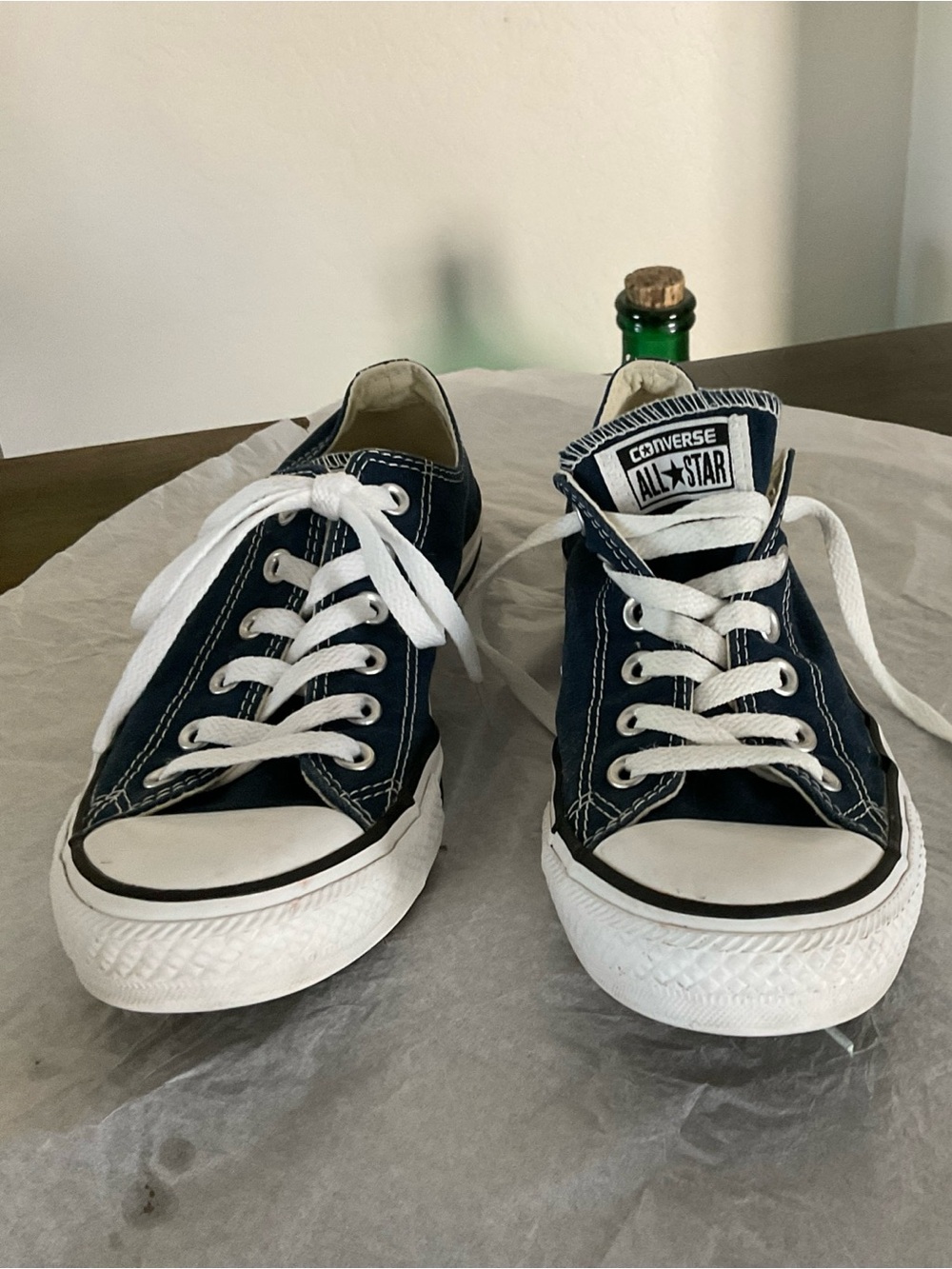 Converse All Star Womens Navy Blue Sneakers Sz 9
